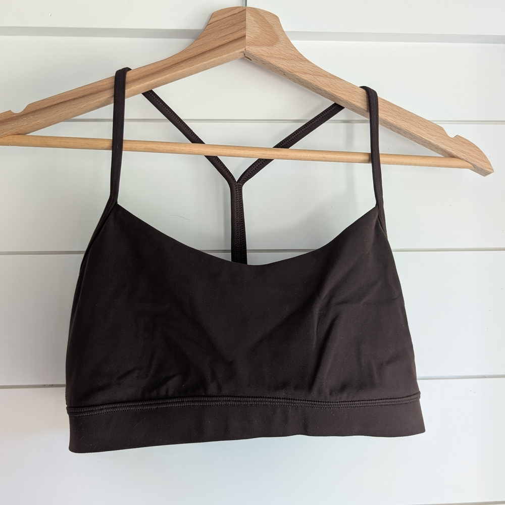 Lululemon Flow Y Sports Bra In Sequoia